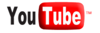 black and white youtube logo