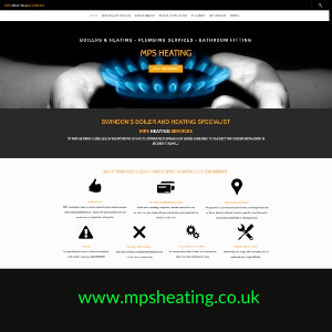 MPS Heating of Swindon website, designed by illogic