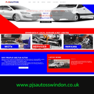 PJS Autos of Swindon wesbite seo by Illogic 
