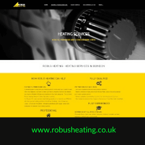 image of robus heating wesbite designed by illogic